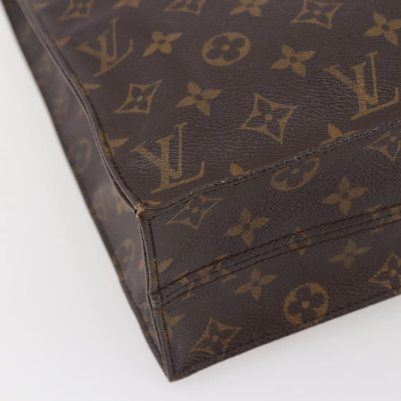 LOUIS VUITTON Monogram Sac Plat Hand Bag M51140 LV Auth 144980