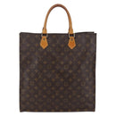 LOUIS VUITTON Monogram Sac Plat Hand Bag M51140 LV Auth 144980-13