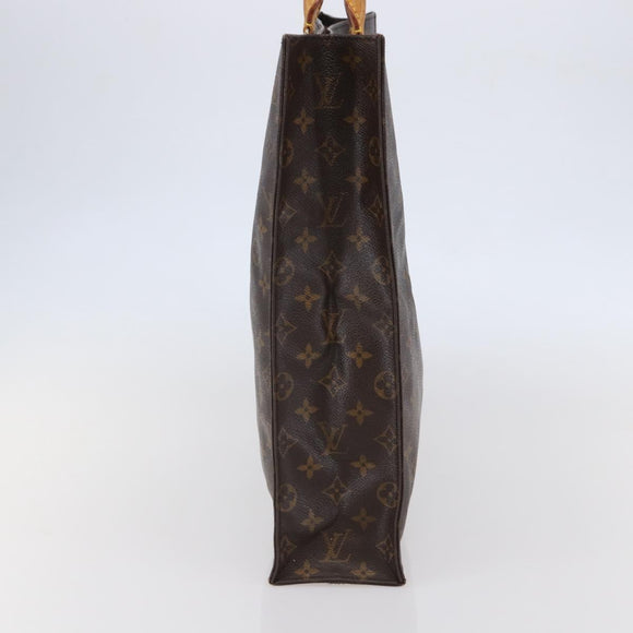 LOUIS VUITTON Monogram Sac Plat Hand Bag M51140 LV Auth 144980