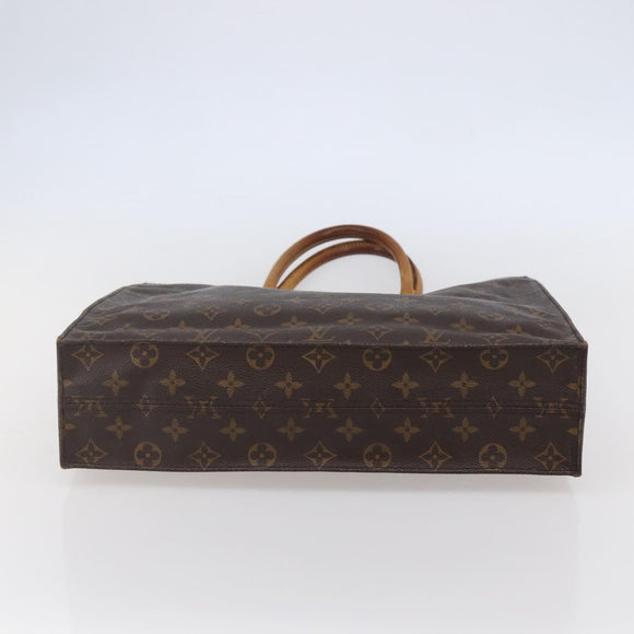 LOUIS VUITTON Monogram Sac Plat Hand Bag M51140 LV Auth 144980