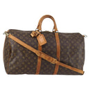 LOUIS VUITTON Monogram Keepall Bandouliere 55 Boston Bag M41414 LV Auth 144984-1