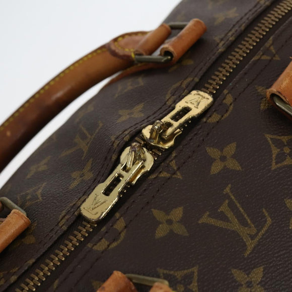 LOUIS VUITTON Monogram Keepall Bandouliere 55 Boston Bag M41414 LV Auth 144984