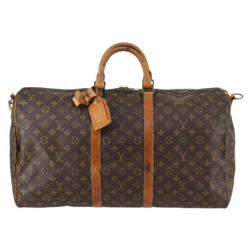 LOUIS VUITTON Monogram Keepall Bandouliere 55 Boston Bag M41414 LV Auth 144984 - 0