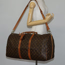 LOUIS VUITTON Monogram Keepall Bandouliere 55 Boston Bag M41414 LV Auth 144984-24