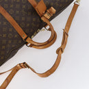 LOUIS VUITTON Monogram Keepall Bandouliere 55 Boston Bag M41414 LV Auth 144984-7