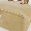 LOUIS VUITTON Monogram Vernis Reade PM Hand Bag Beige M91334 LV Auth 144987-9