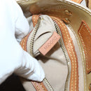 LOUIS VUITTON Monogram Vernis Reade PM Hand Bag Beige M91334 LV Auth 144987-12