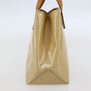 LOUIS VUITTON Monogram Vernis Reade PM Hand Bag Beige M91334 LV Auth 144987-3
