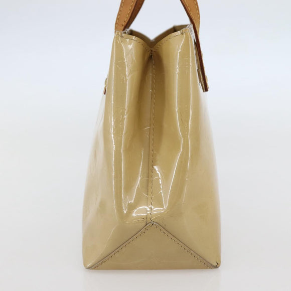 LOUIS VUITTON Monogram Vernis Reade PM Hand Bag Beige M91334 LV Auth 144987