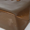 LOUIS VUITTON Monogram Vernis Reade PM Hand Bag Bronze M91146 LV Auth 144988-9