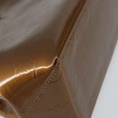 LOUIS VUITTON Monogram Vernis Reade PM Hand Bag Bronze M91146 LV Auth 144988-14