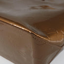 LOUIS VUITTON Monogram Vernis Reade PM Hand Bag Bronze M91146 LV Auth 144988-15