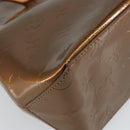 LOUIS VUITTON Monogram Vernis Reade PM Hand Bag Bronze M91146 LV Auth 144988-16