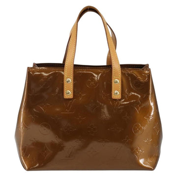 LOUIS VUITTON Monogram Vernis Reade PM Hand Bag Bronze M91146 LV Auth 144988 - 0