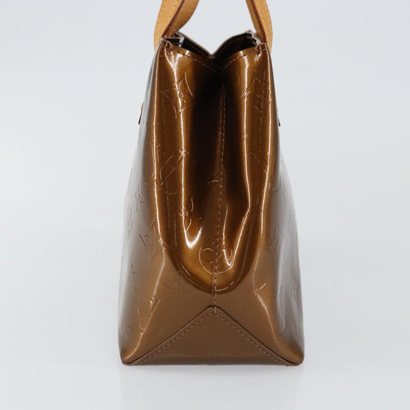 LOUIS VUITTON Monogram Vernis Reade PM Hand Bag Bronze M91146 LV Auth 144988