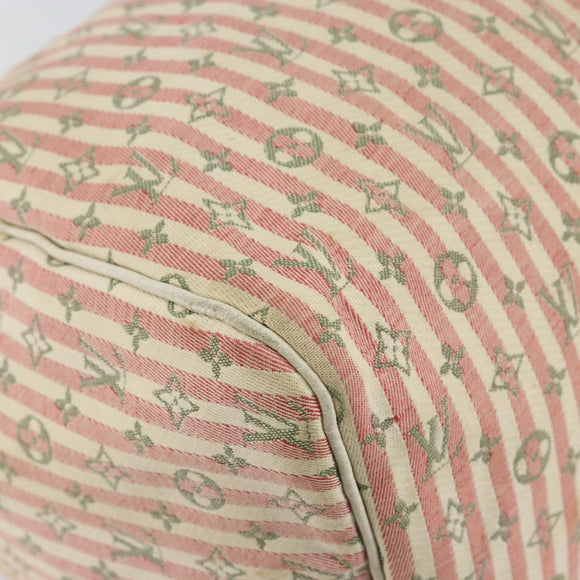 LOUIS VUITTON Monogram Mini Lin Croisette Speedy 30 Bag Pink M95501 Auth 144993