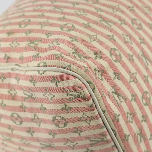 LOUIS VUITTON Monogram Mini Lin Croisette Speedy 30 Bag Pink M95501 Auth 144993