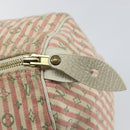 LOUIS VUITTON Monogram Mini Lin Croisette Speedy 30 Bag Pink M95501 Auth 144993-10