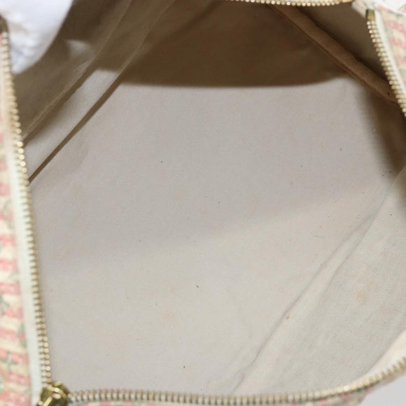 LOUIS VUITTON Monogram Mini Lin Croisette Speedy 30 Bag Pink M95501 Auth 144993