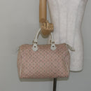 LOUIS VUITTON Monogram Mini Lin Croisette Speedy 30 Bag Pink M95501 Auth 144993-22