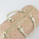 LOUIS VUITTON Monogram Mini Lin Croisette Speedy 30 Bag Pink M95501 Auth 144993-6