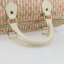 LOUIS VUITTON Monogram Mini Lin Croisette Speedy 30 Bag Pink M95501 Auth 144993-7