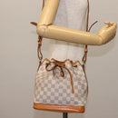 LOUIS VUITTON Damier Azur Noe BB Shoulder Bag N41220 LV Auth 144999-20
