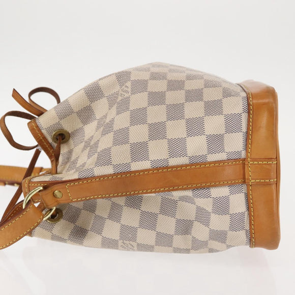LOUIS VUITTON Damier Azur Noe BB Shoulder Bag N41220 LV Auth 144999