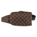 LOUIS VUITTON Damier Ebene Geronimos Shoulder Bag N51994 LV Auth 145000-13