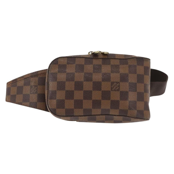 LOUIS VUITTON Damier Ebene Geronimos Shoulder Bag N51994 LV Auth 145000