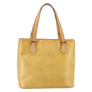 LOUIS VUITTON Monogram Vernis Houston Hand Bag Beige M91004 LV Auth 145003-1