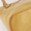 LOUIS VUITTON Monogram Vernis Houston Hand Bag Beige M91004 LV Auth 145003-14