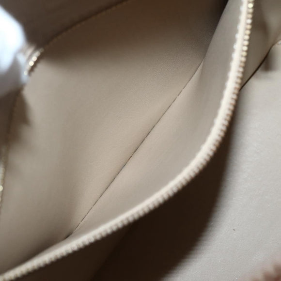 LOUIS VUITTON Monogram Vernis Houston Hand Bag Beige M91004 LV Auth 145003
