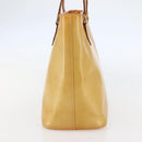 LOUIS VUITTON Monogram Vernis Houston Hand Bag Beige M91004 LV Auth 145003-4