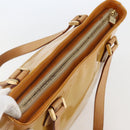LOUIS VUITTON Monogram Vernis Houston Hand Bag Beige M91004 LV Auth 145003-6