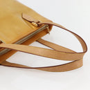 LOUIS VUITTON Monogram Vernis Houston Hand Bag Beige M91004 LV Auth 145003-7