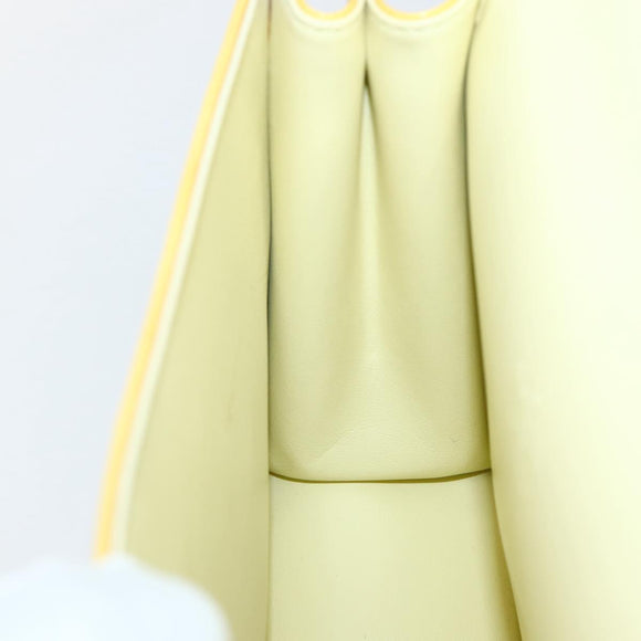 LOUIS VUITTON Monogram Vernis Spring Street Bag Lime Yellow M91068 Auth 145004