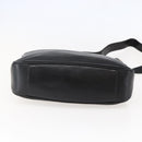 GUCCI Bamboo Shoulder Bag Leather 2way Black Gold 001 1705 1638 Auth 145008-11