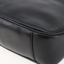 GUCCI Bamboo Shoulder Bag Leather 2way Black Gold 001 1705 1638 Auth 145008-14