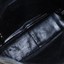 GUCCI Bamboo Shoulder Bag Leather 2way Black Gold 001 1705 1638 Auth 145008-18