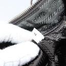 PRADA Shoulder Bag Nylon Khaki Silver Auth 145010-21