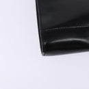 CELINE Circle Shoulder Bag Leather Black Gold Auth 145014-17