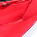 CELINE Circle Shoulder Bag Leather Black Gold Auth 145014-20