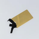 PRADA Clutch Bag Satin Green Gold Auth 145020-20