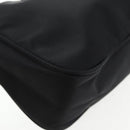 PRADA Hand Bag Nylon Black Silver Auth 145021V-10