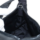 PRADA Hand Bag Nylon Black Silver Auth 145021V-18