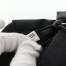 PRADA Hand Bag Nylon Black Silver Auth 145021V-20