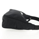 PRADA Hand Bag Nylon Black Silver Auth 145021V-5