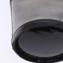 Salvatore Ferragamo Gancini Shoulder Bag Vinyl Black Gold Auth 145025-12