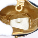 Salvatore Ferragamo Gancini Shoulder Bag Vinyl Black Gold Auth 145025-15